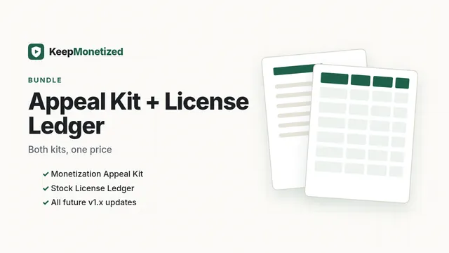 Bundle: Appeal Kit + License Ledger cover
